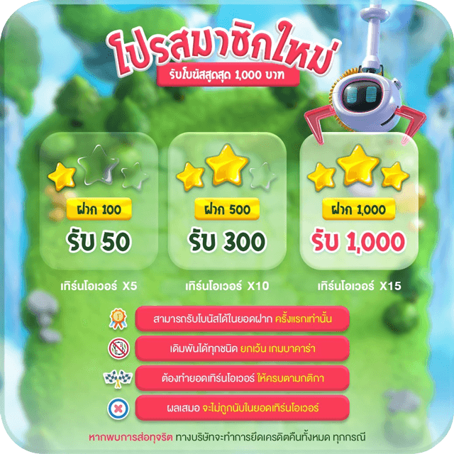โปรโมชั่น สมาชิกใหม่
